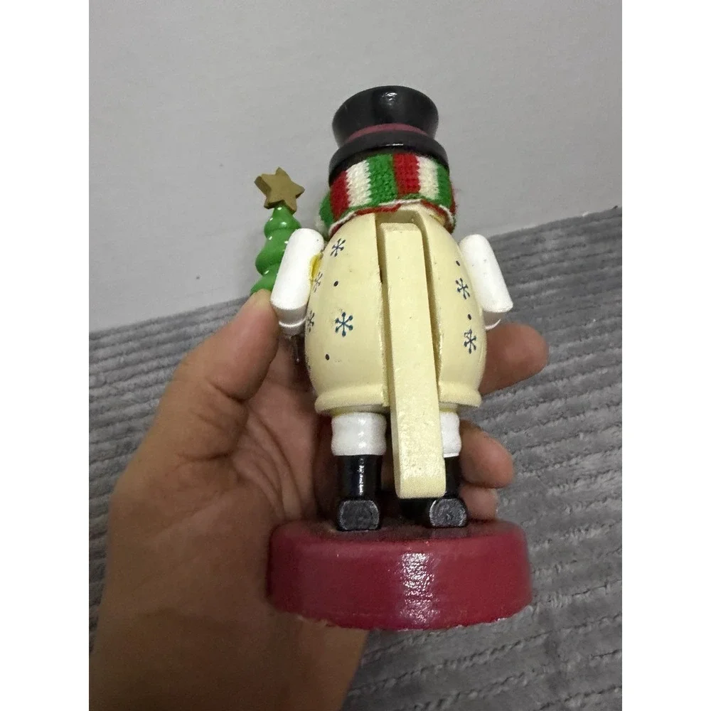 Wooden Snowman Nut Cracker